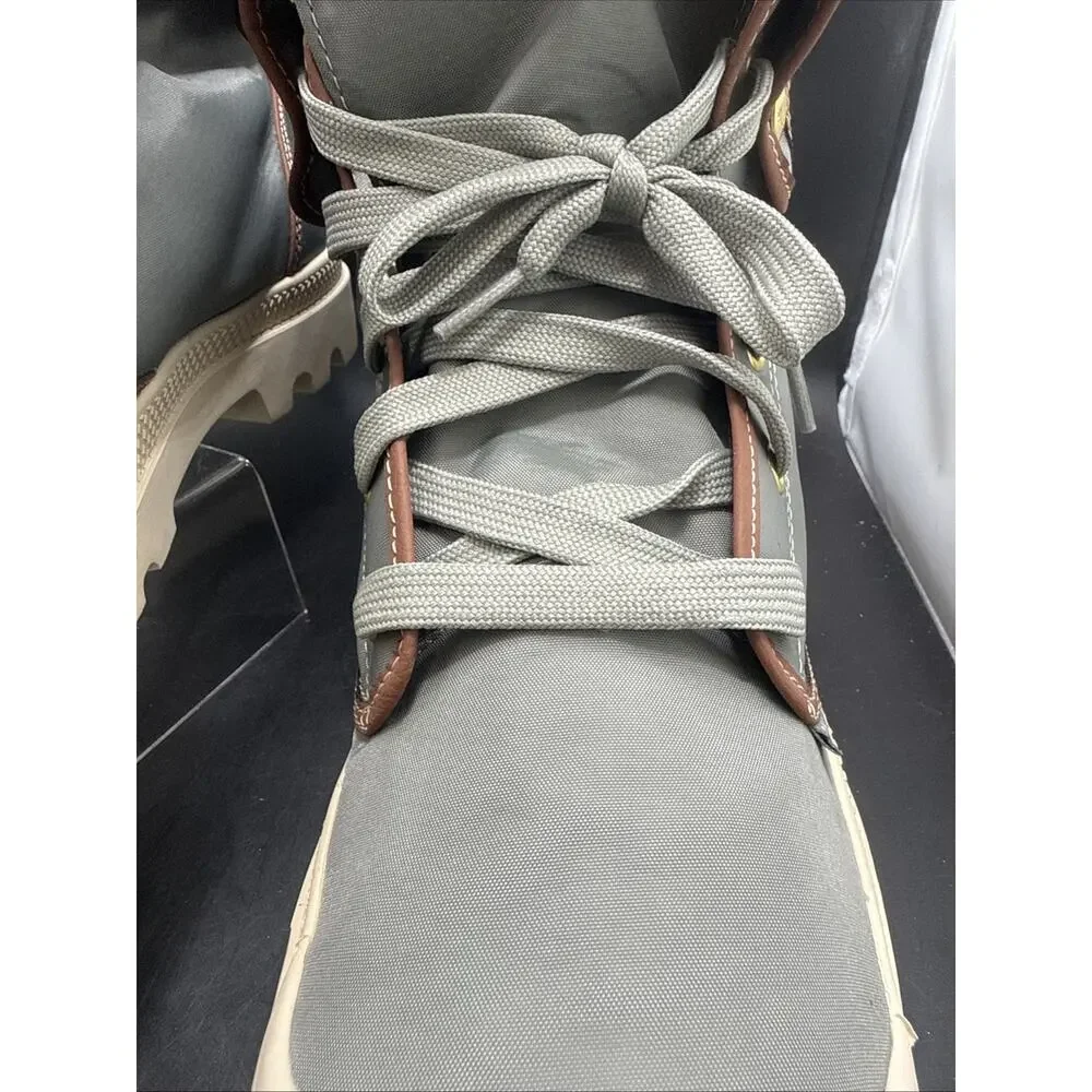 Palladium Baggy Canvas Boots Gray Fold Down High Top Men’s US 14 EU 48 73457